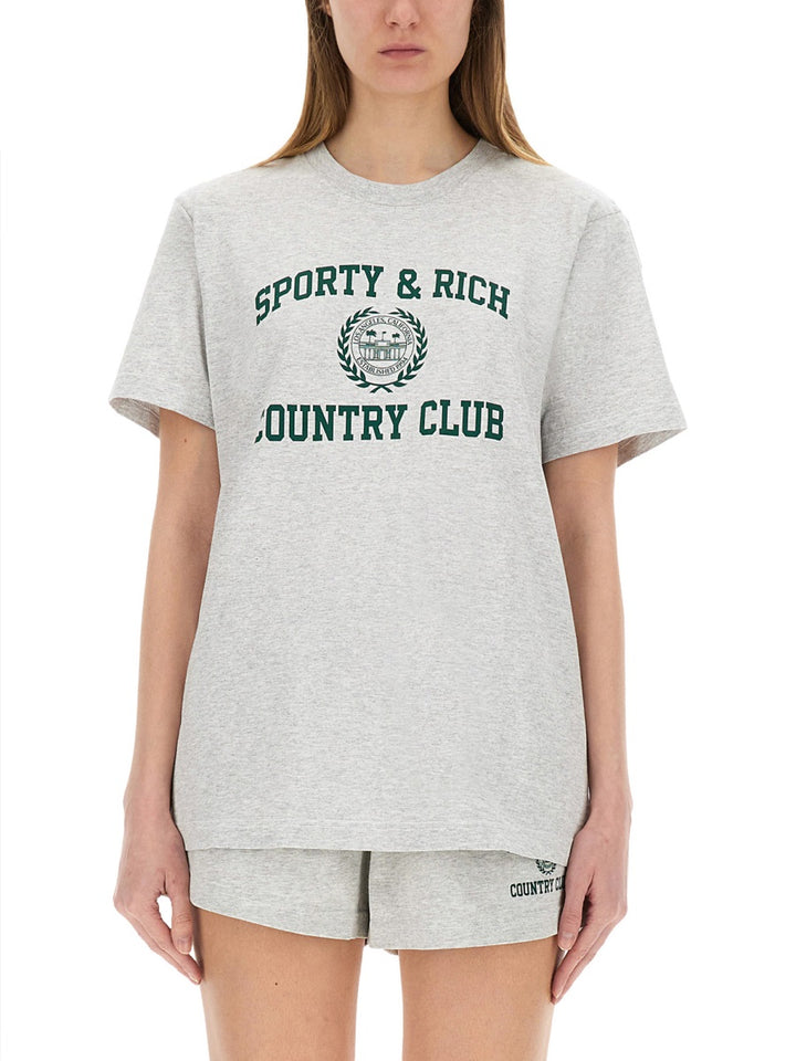 Sporty & Rich T shirt - Grigio | Wanan Luxury