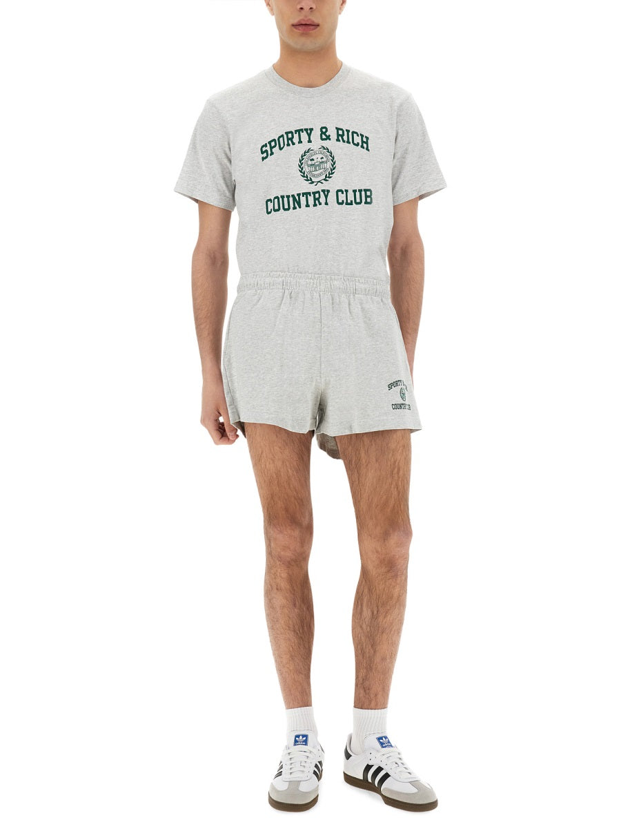 Sporty & Rich T shirt - Grigio | Wanan Luxury