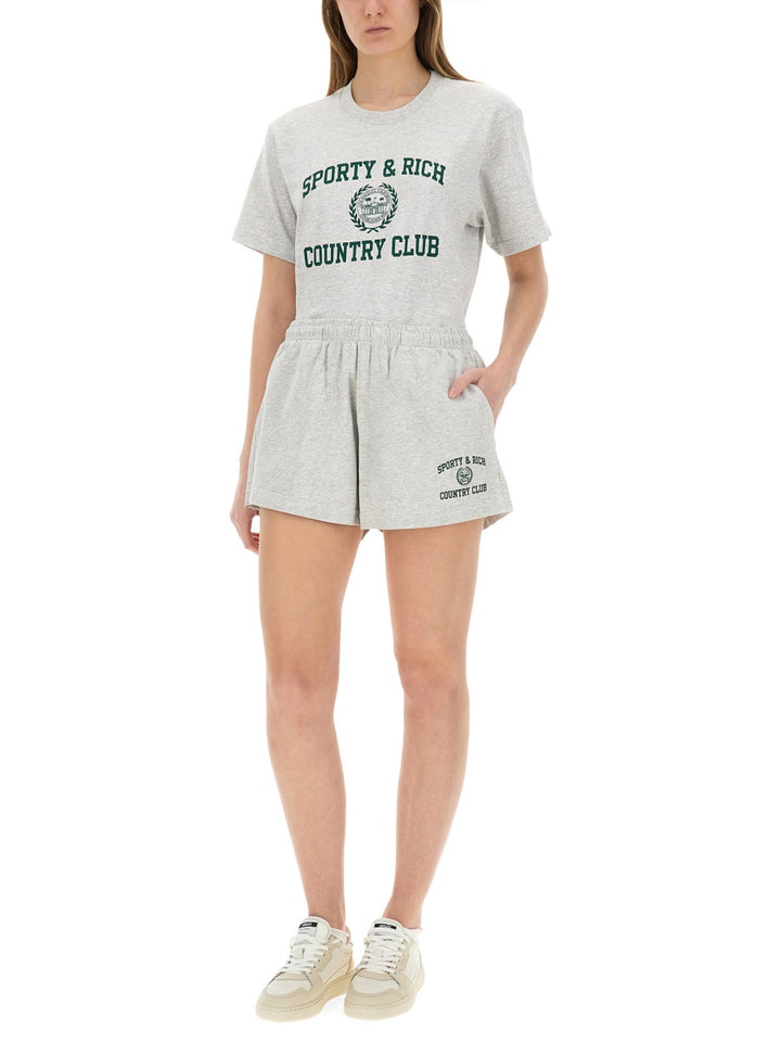 Sporty & Rich T shirt - Grigio | Wanan Luxury