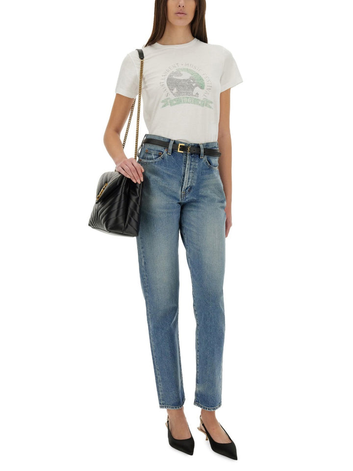 Saint Laurent T shirt - Beige | 464b6fba772f2e4b0d5cc146ca233cacbc4ebfb1