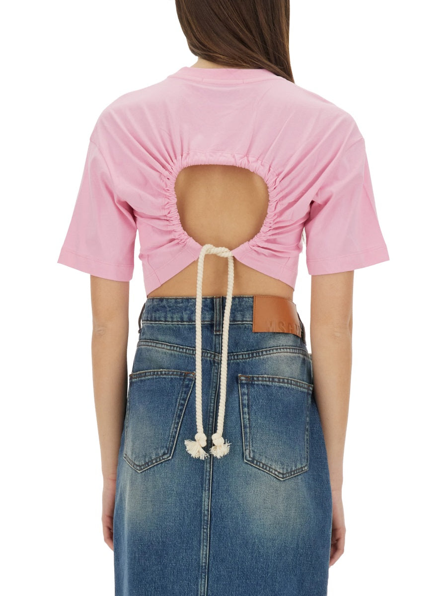 MSGM T shirt - Rosa | Wanan Luxury