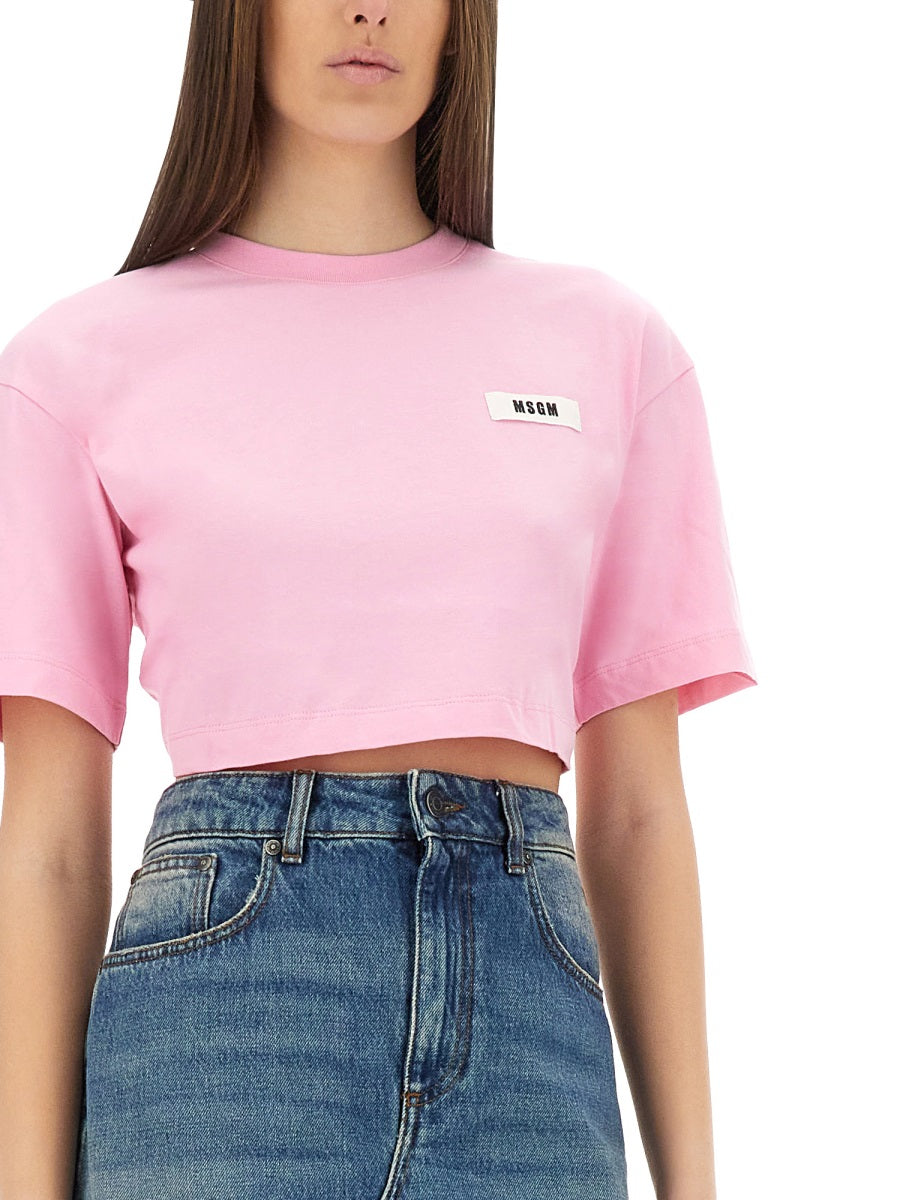 MSGM T shirt - Rosa | Wanan Luxury