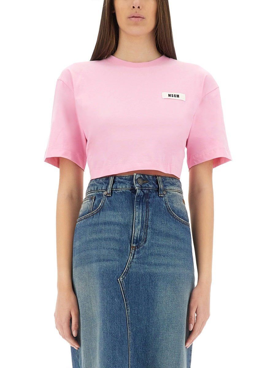 MSGM T shirt - Rosa | Wanan Luxury