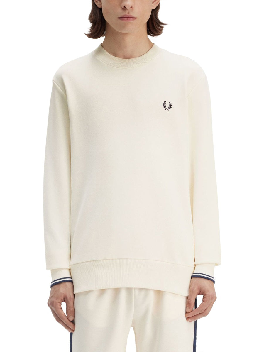 Fred Perry Felpe - Bianco | Wanan Luxury