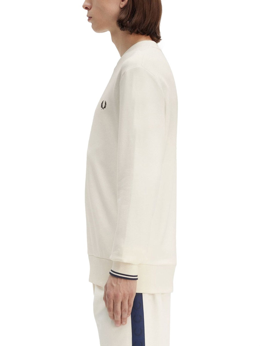 Fred Perry Felpe - Bianco | Wanan Luxury
