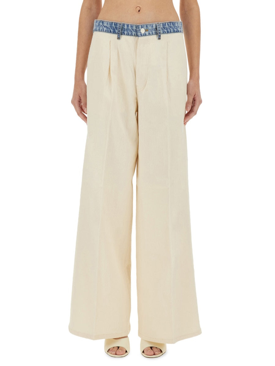 Moschino Jeans Pantaloni - Ivory | 7190b321a292e938b8ea5db45c632101cea8677c