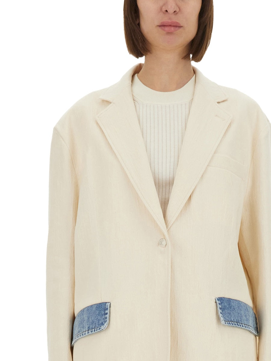 Moschino Jeans Giacche - Bianco | Wanan Luxury