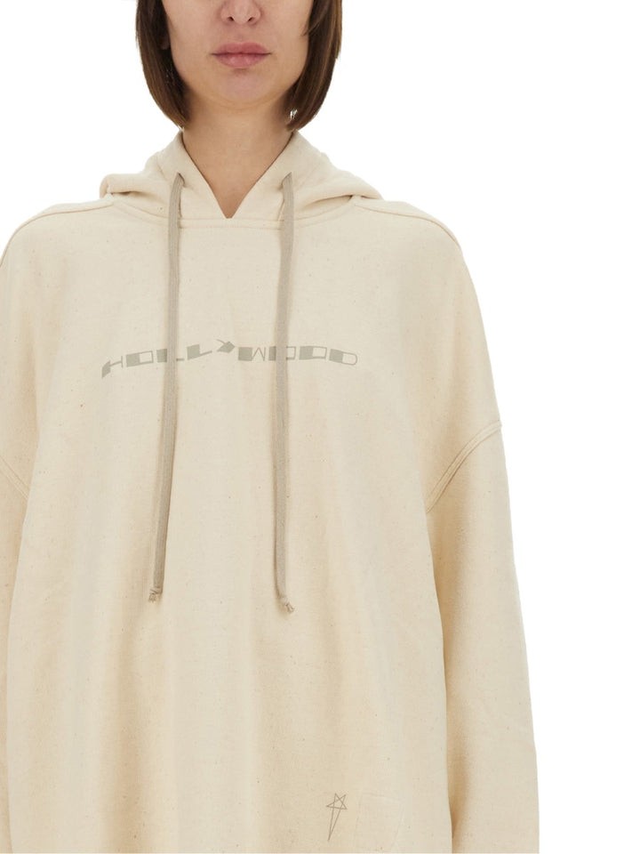Rick Owens x Drkshdw Felpe - Bianco | Wanan Luxury