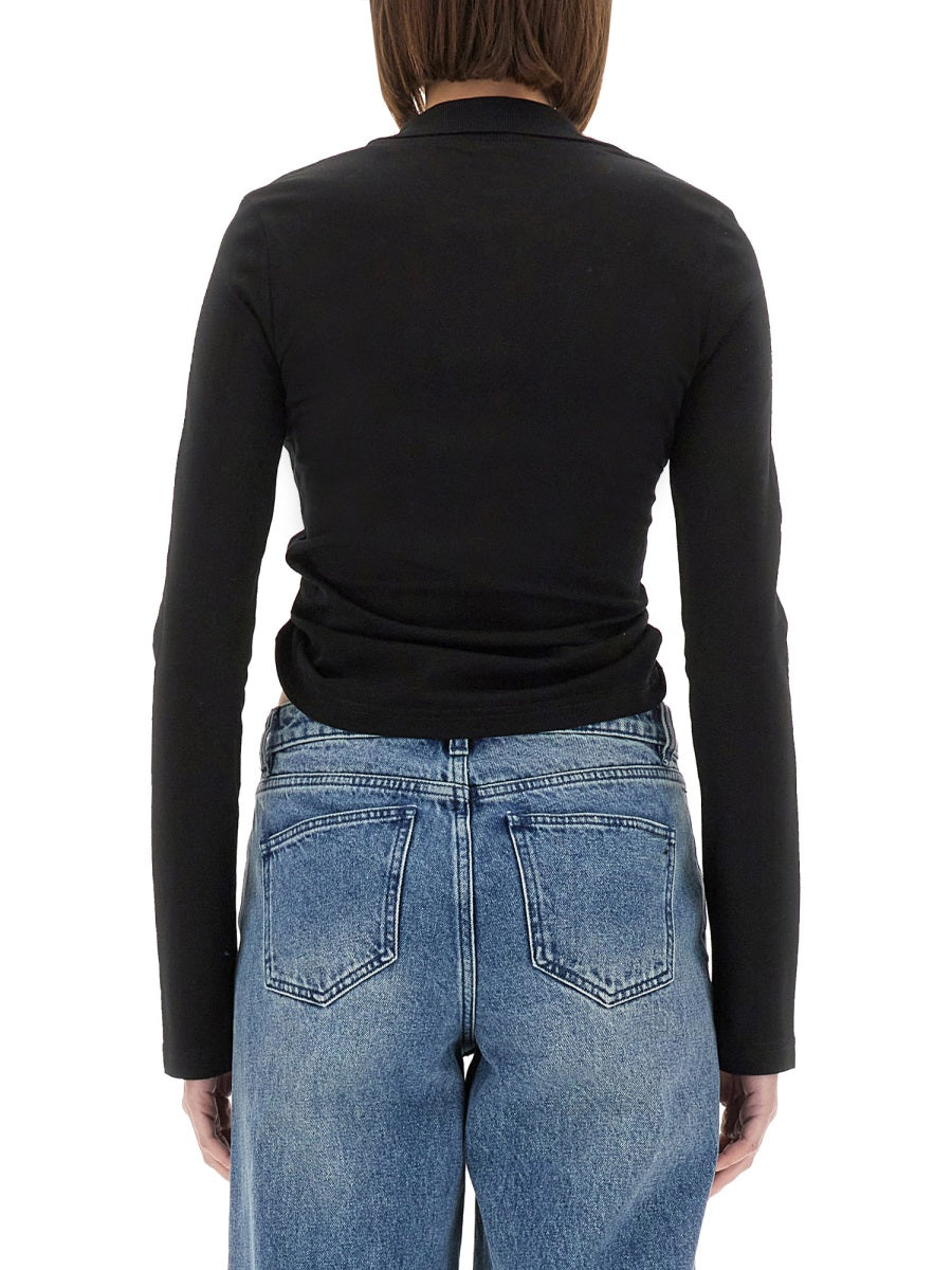 Courrèges Polo - Nero | Wanan Luxury