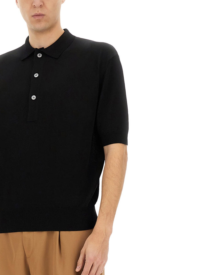 Lardini Polo - Nero | Wanan Luxury