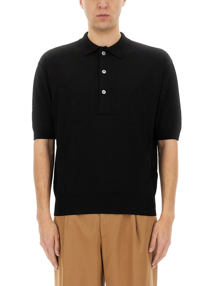 Lardini Polo - Nero | Wanan Luxury