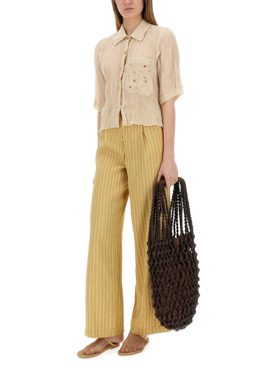 Alysi Pantaloni - Beige | Wanan Luxury