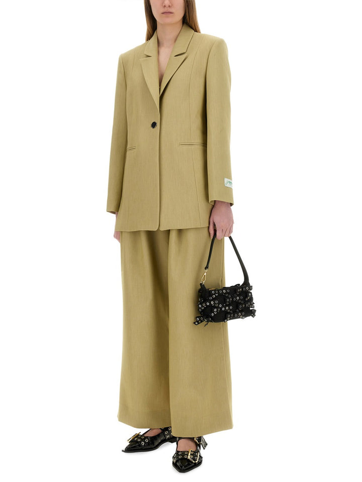 Ganni Pantaloni - Beige | 7ff3976064503c8db42f1a27d51904cf4d3d7591