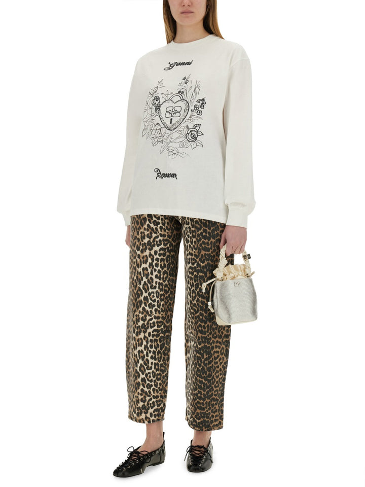 Ganni T shirt - Bianco | Wanan Luxury