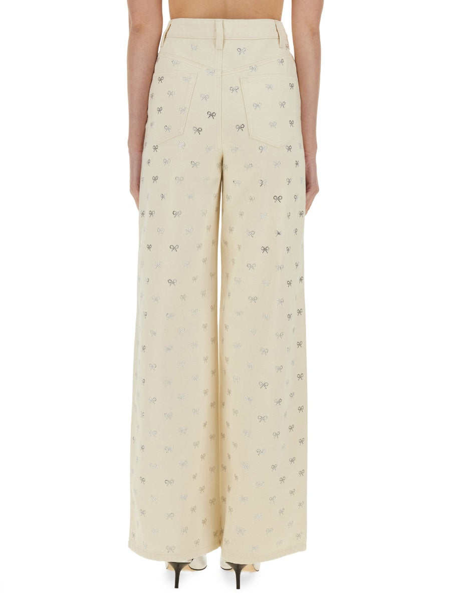 Self-Portrait Jeans - Beige | Wanan Luxury