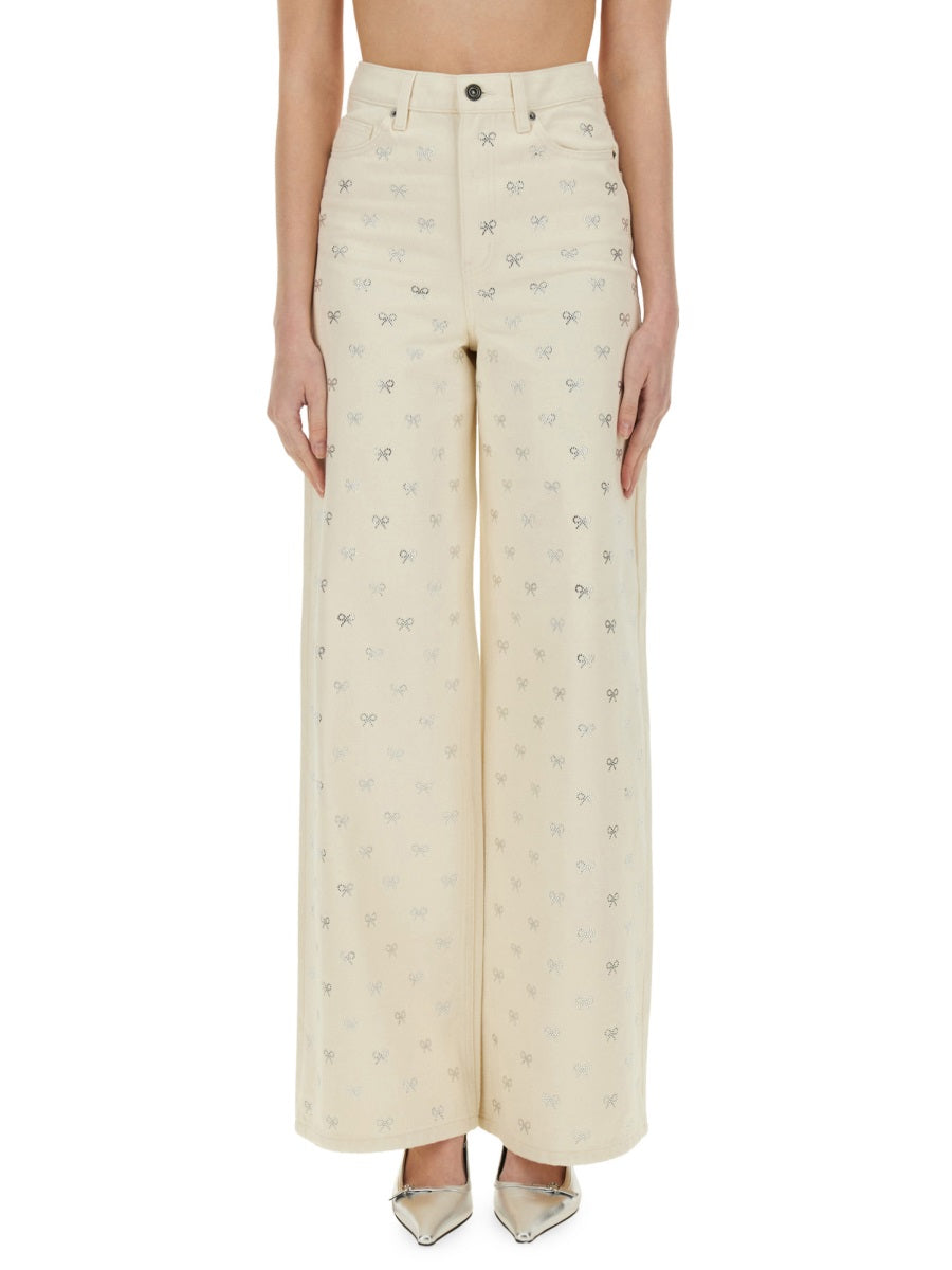 Self-Portrait Jeans - Beige | Wanan Luxury
