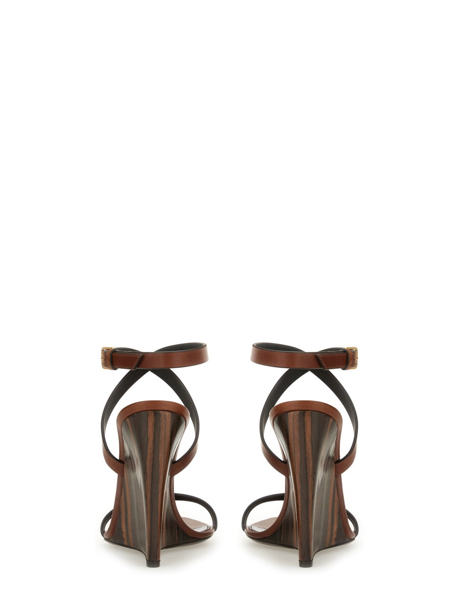 Saint Laurent Zeppe - Marrone | Wanan Luxury