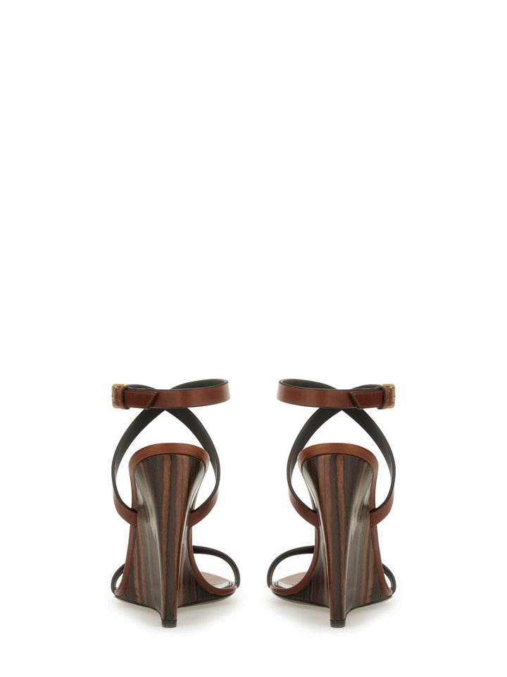 Saint Laurent Zeppe - Marrone | Wanan Luxury