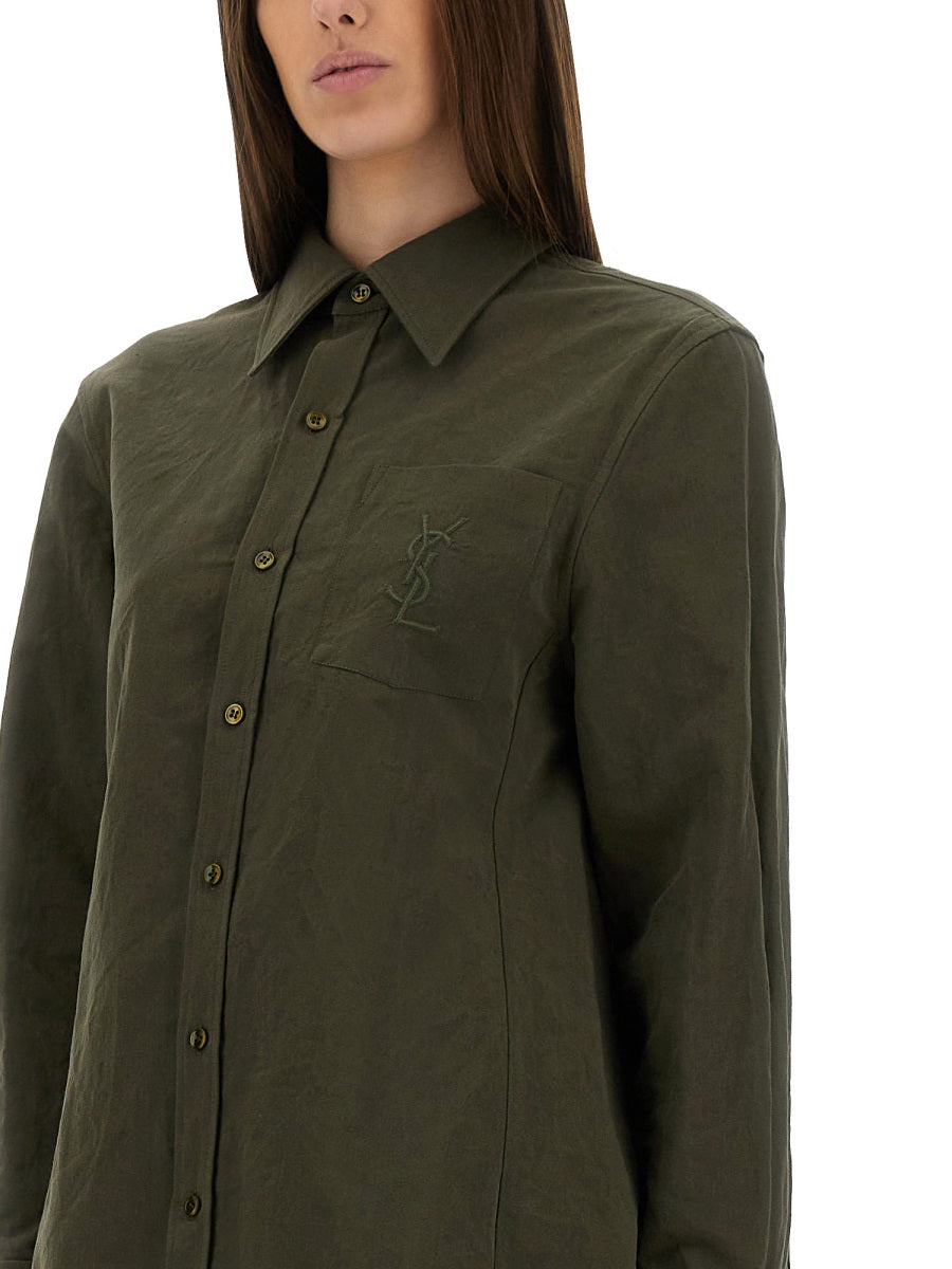 Saint Laurent Camicie - Green | e55609b94c82302fb5463364a1b9f4c05c4a2044