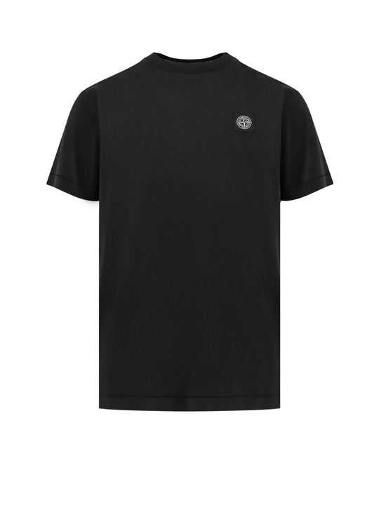 Cotton T-Shirt With Logo Patch