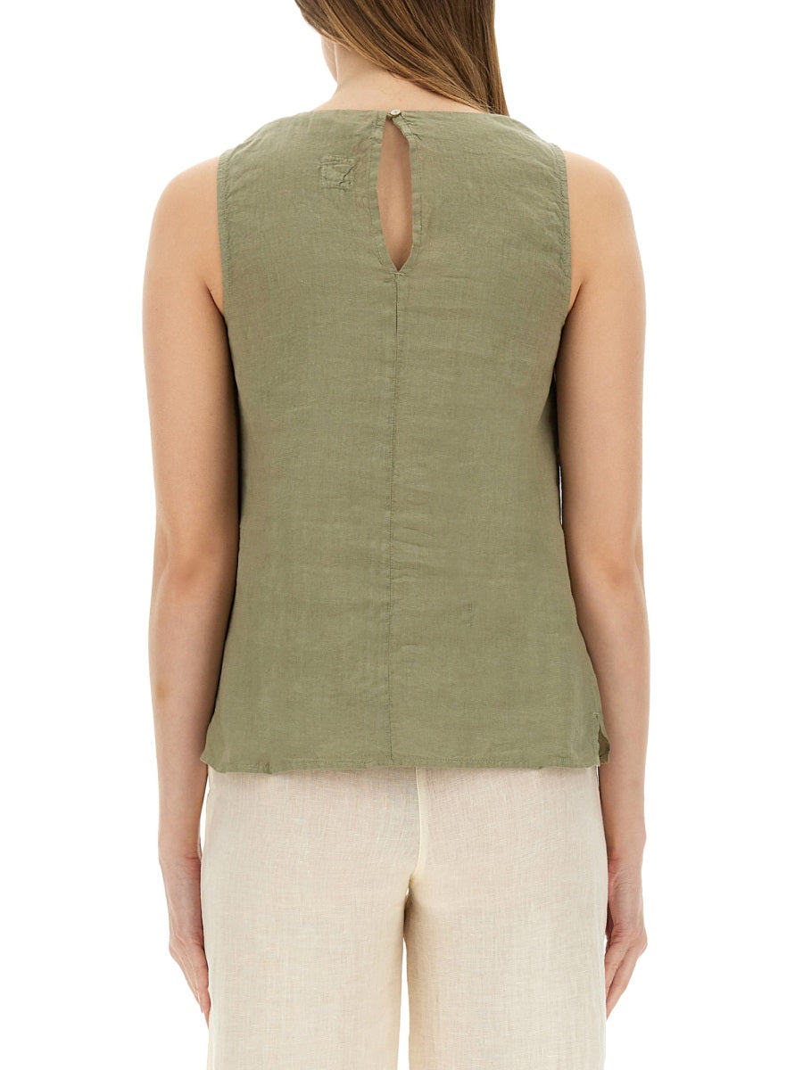 120% Lino Top - Green | bd2db9adf54018ac77fda007f7032c4fffe3ab9f