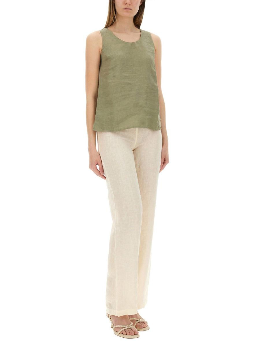 120% Lino Top - Green | 7f50b7026bf435bd17c070877b5adf4078005628