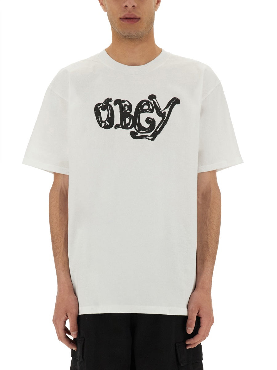 Obey T shirt - Bianco | Wanan Luxury