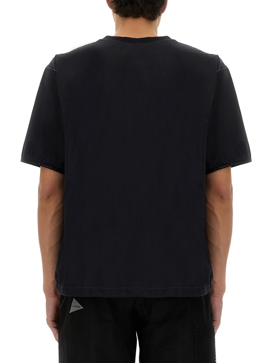 And Wander T shirt - Nero | Wanan Luxury