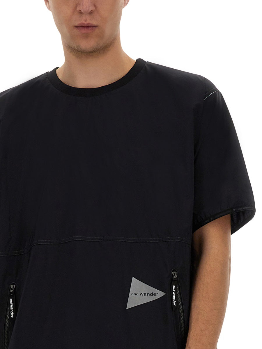 And Wander T shirt - Nero | Wanan Luxury