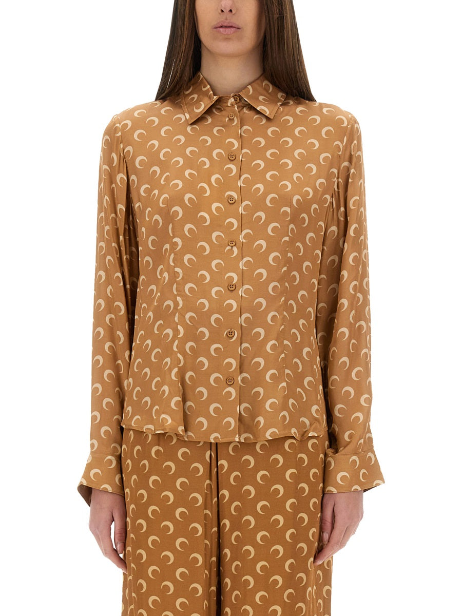 Marine Serre Camicie - Beige | Wanan Luxury