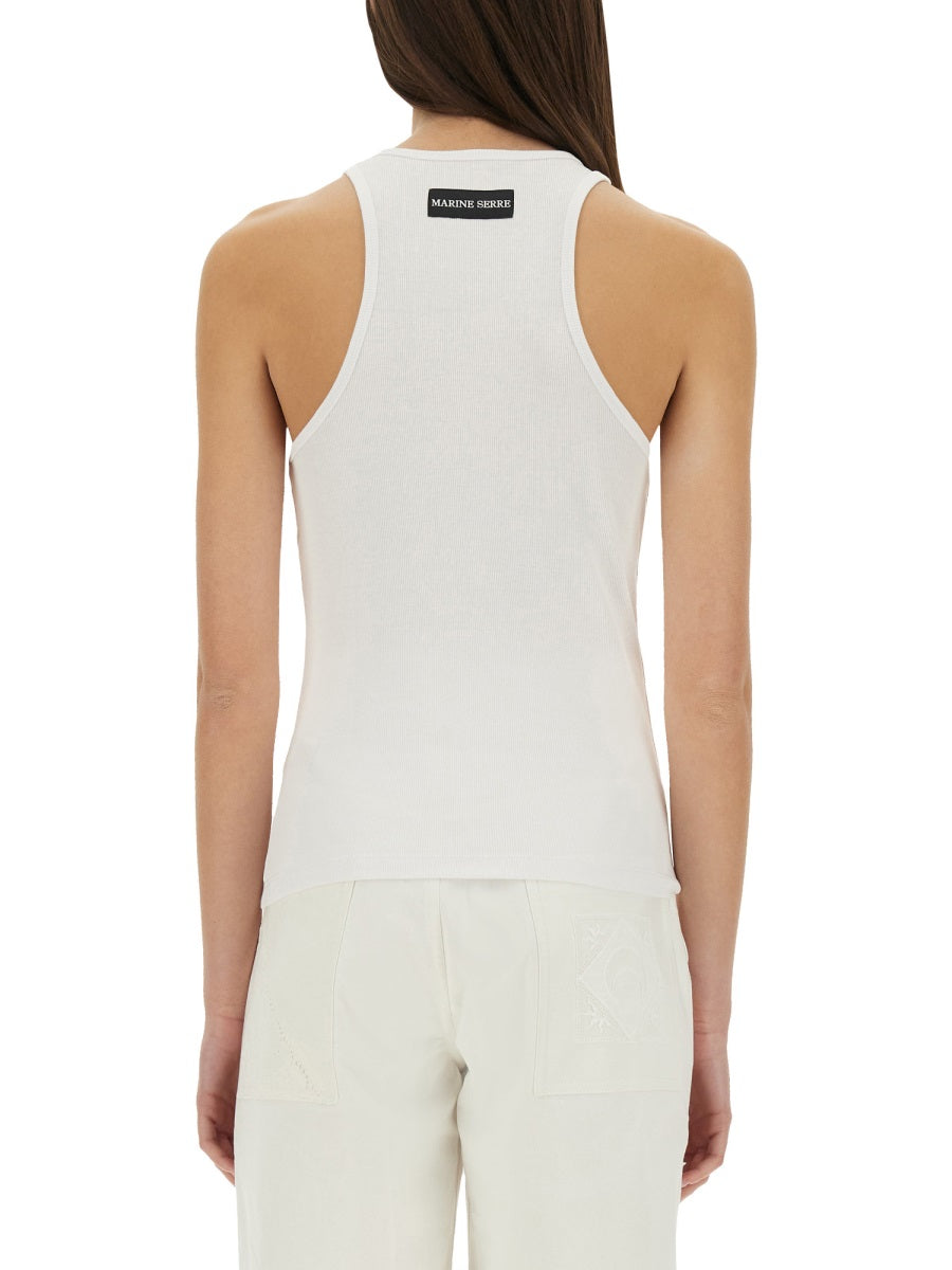 Marine Serre Top - Bianco | Wanan Luxury