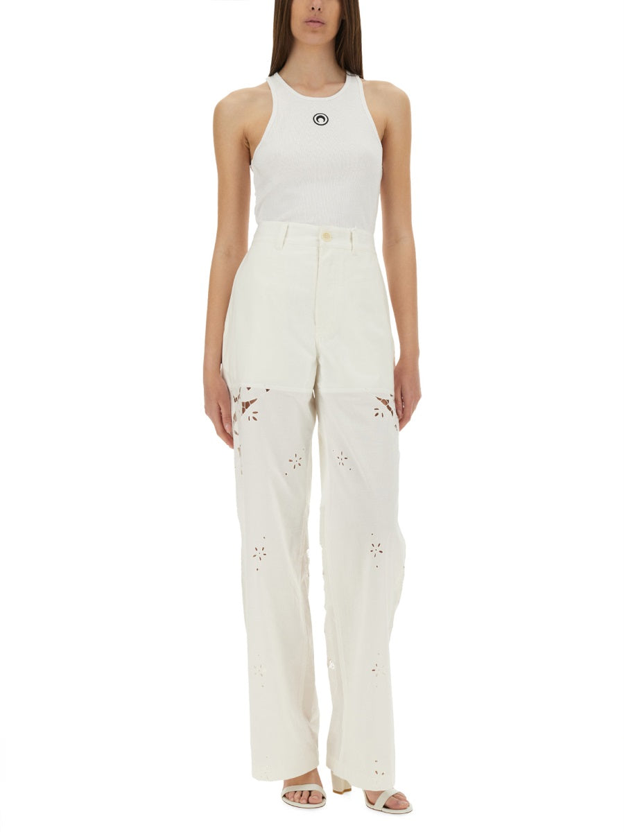 Marine Serre Top - Bianco | Wanan Luxury