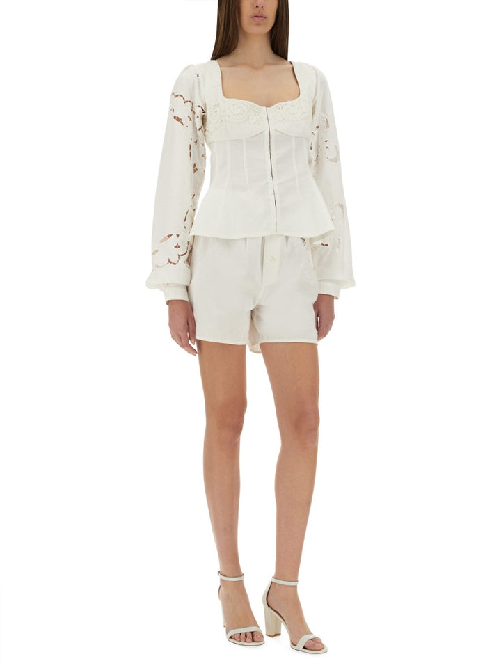 Marine Serre Top - Bianco | Wanan Luxury