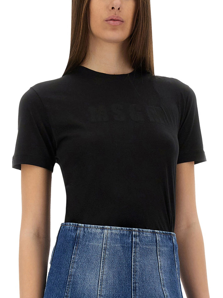 MSGM T shirt - Nero | Wanan Luxury