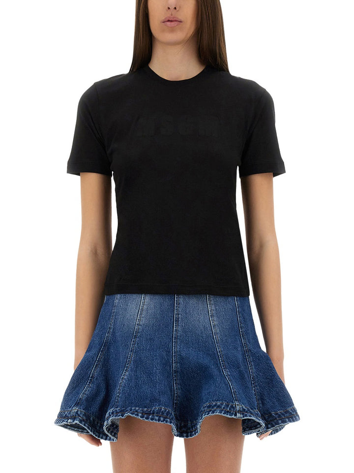 MSGM T shirt - Nero | Wanan Luxury