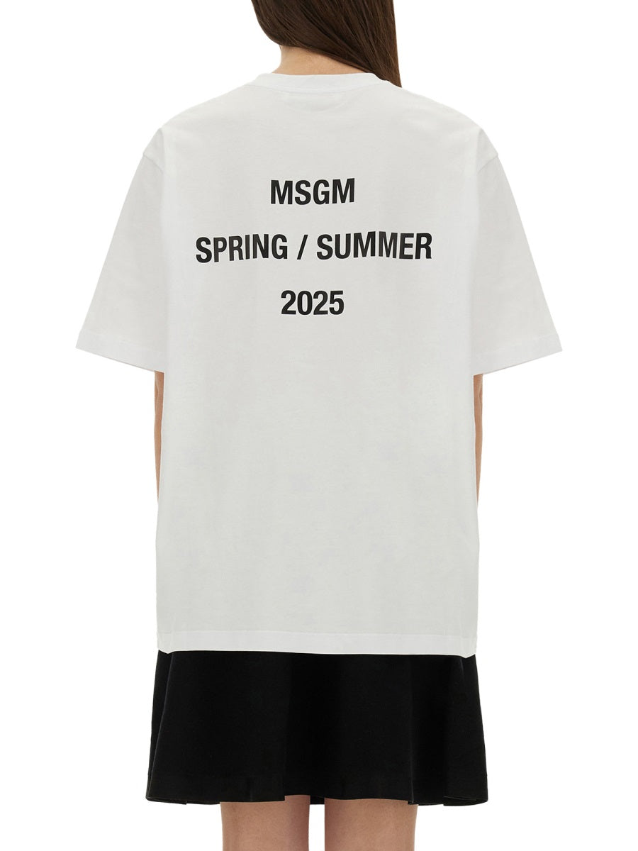 MSGM T shirt - Bianco | Wanan Luxury