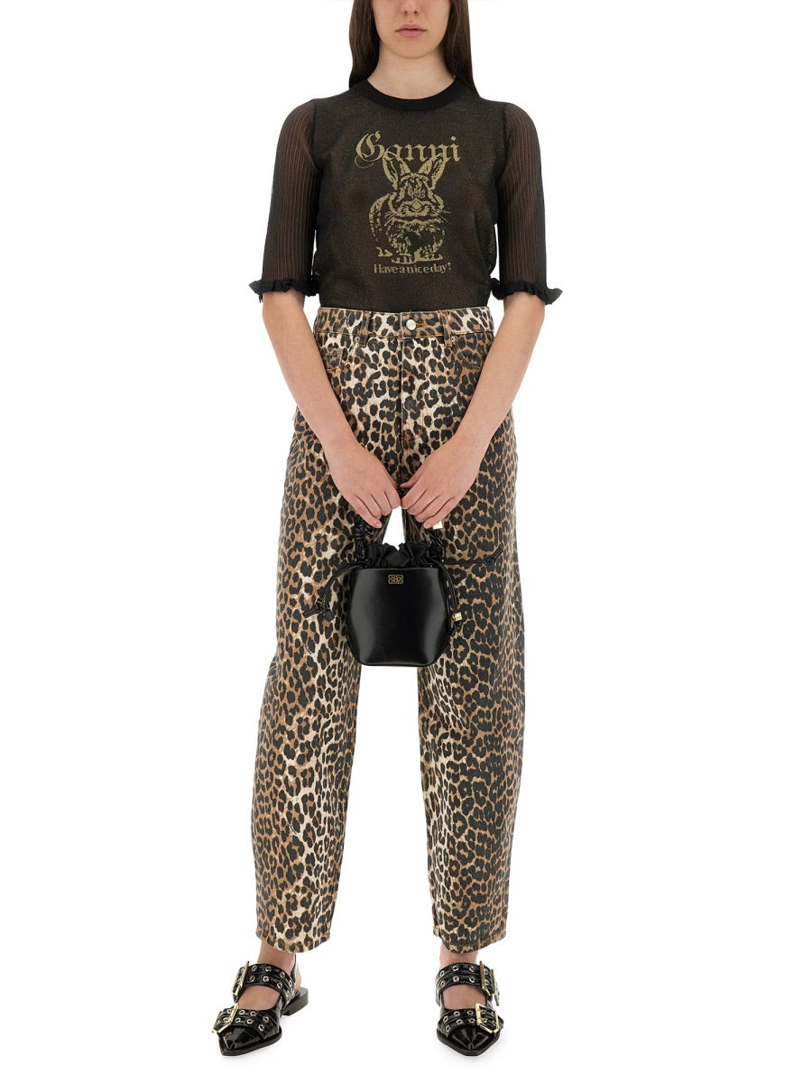 Ganni Top - Nero | Wanan Luxury