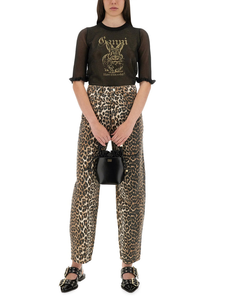 Ganni Top - Nero | Wanan Luxury