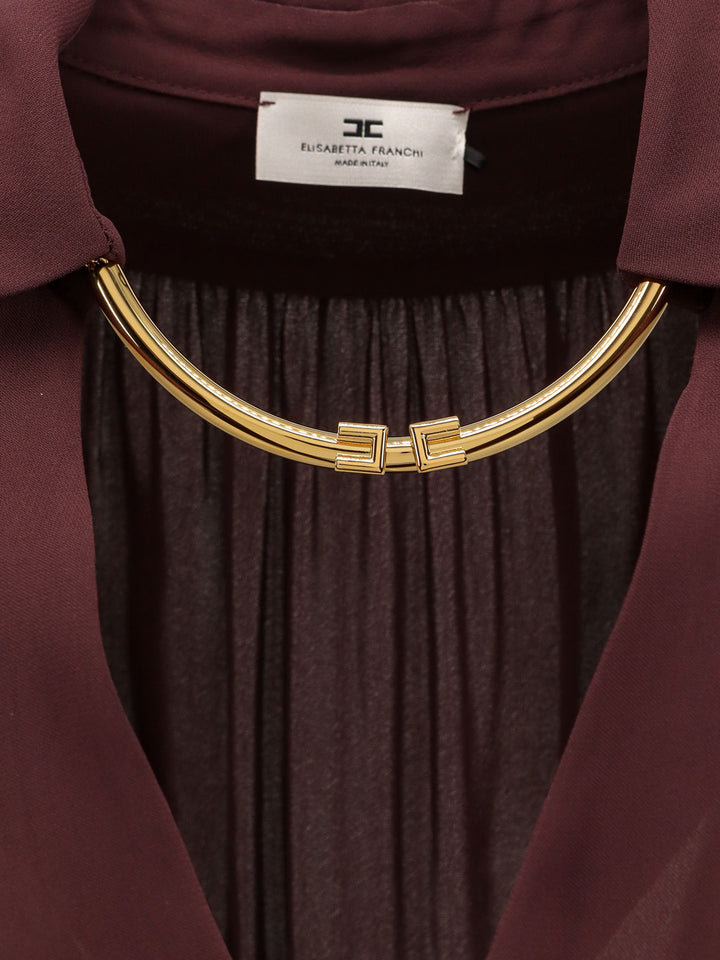Elisabetta Franchi Shirts - Merlot | f13d6e3d998715fa563f6c5d9897096e8879e6e1