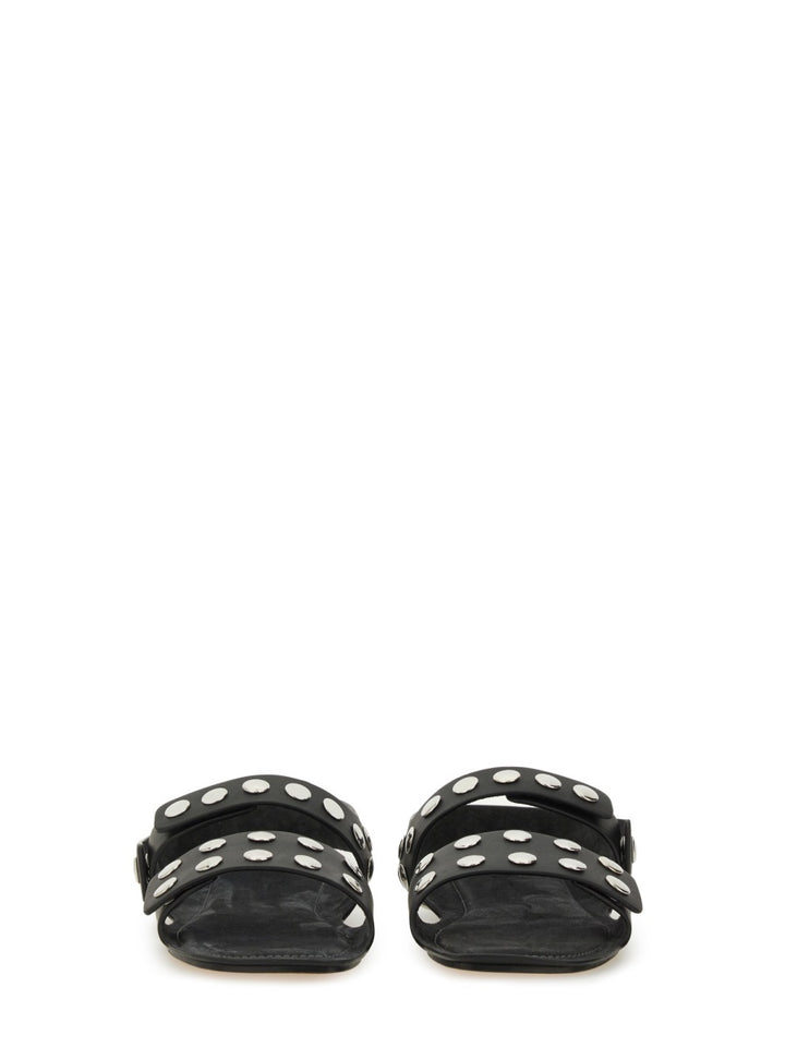 Khaite Sandali - Nero | Wanan Luxury