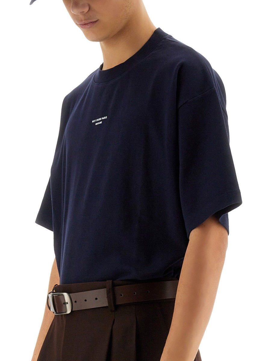 Drôle De Monsieur T shirt - Blu | Wanan Luxury