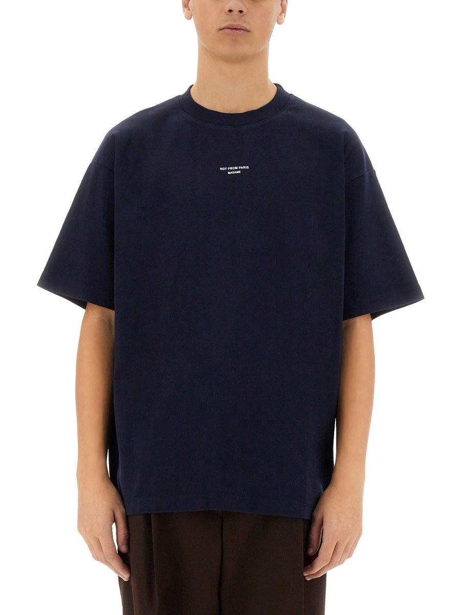 Drôle De Monsieur T shirt - Blu | Wanan Luxury