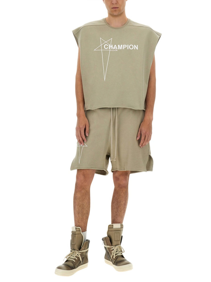 Rick Owens x Champion T shirt - Beige | Wanan Luxury