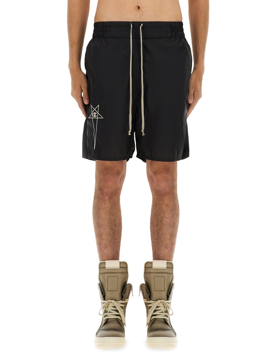 Rick Owens X Champion Shorts - Black | 7da6f02f67b2465dce32efd027da020b324510ea