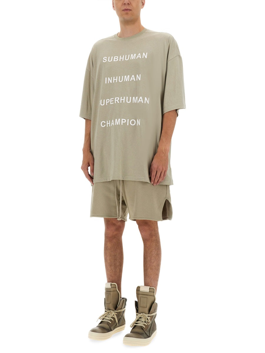 Rick Owens x Champion T shirt - Beige | Wanan Luxury