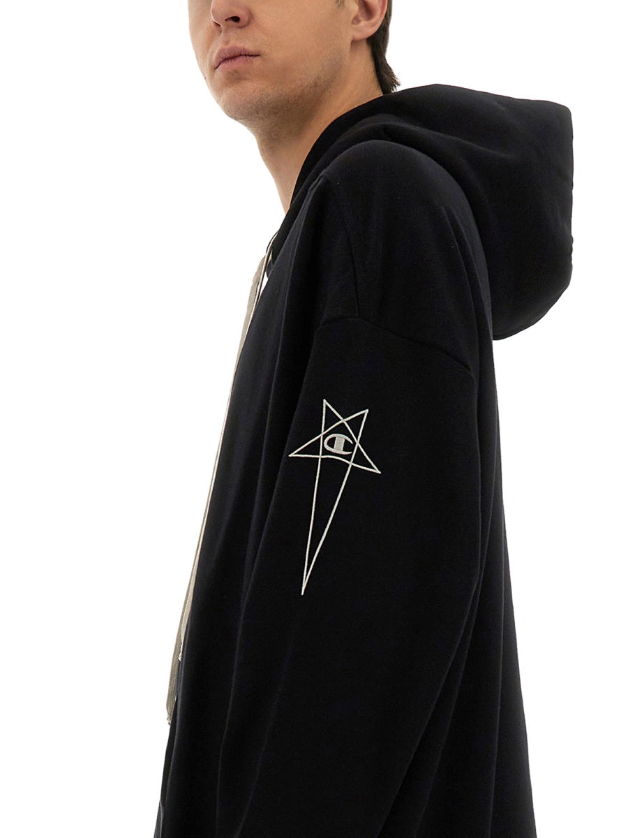 Rick Owens x Champion Felpe - Nero | Wanan Luxury