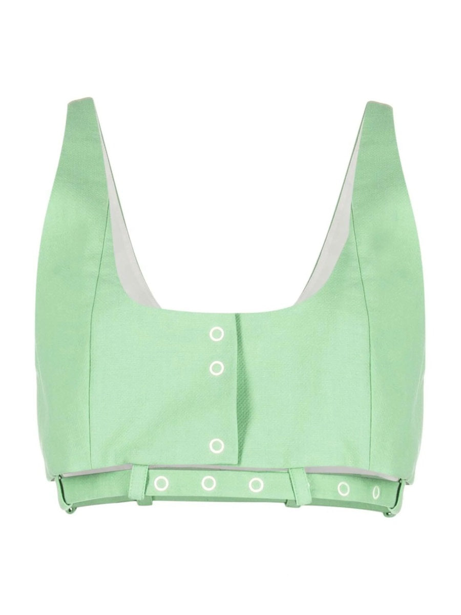 Ganni Top - Verde | Wanan Luxury