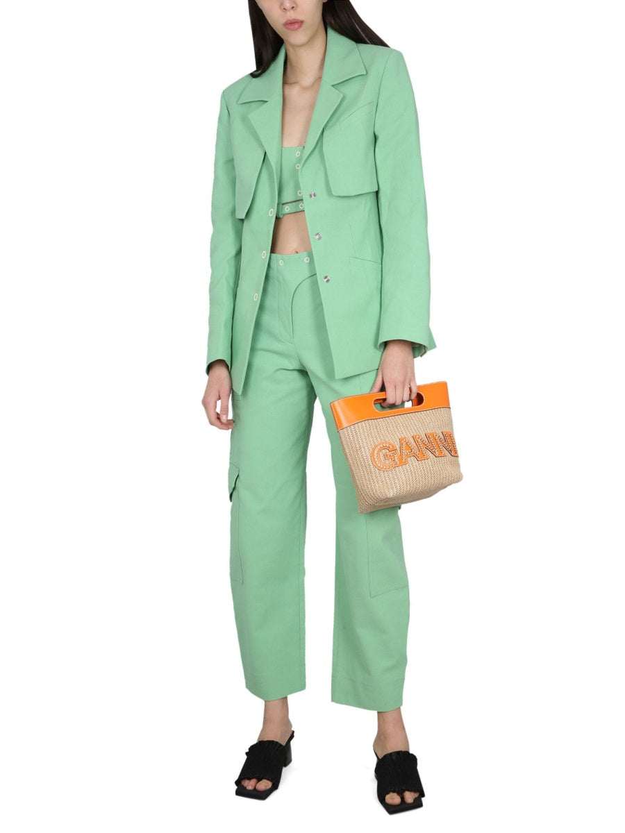 Ganni Top - Verde | Wanan Luxury