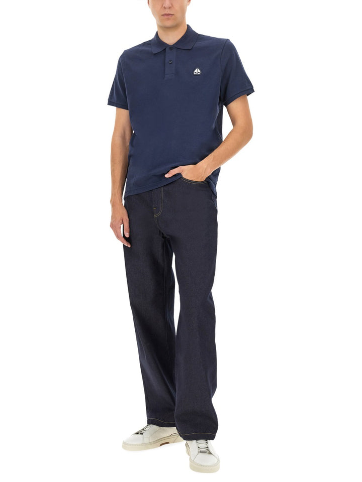 Moose Knuckles Polo - Blu | Wanan Luxury