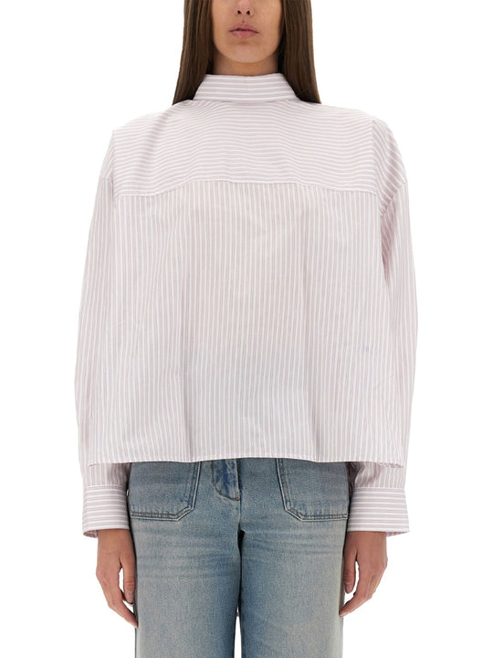 Blouse With Knotted Collar